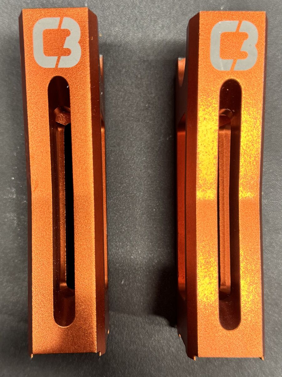 C3 Powersports Tall Snowbike Bar Risers