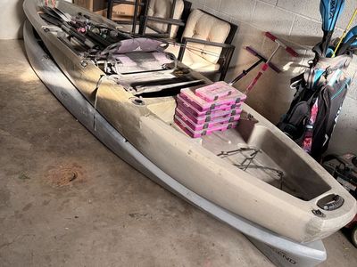 Used Ascend 12T Kayaks (Pair) - Includes 2 Paddles, Great for Fishing & Recreation
