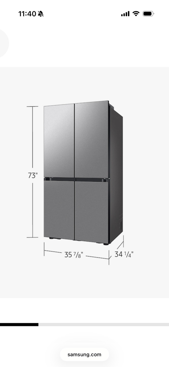 Samsung Bespoke 4 Flex panels in silver