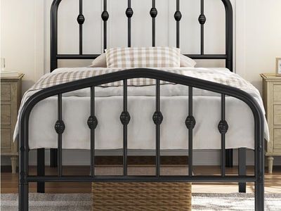 Metal twin bedframe