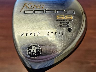 King Cobra SS Hyper Steel - 3 Wood - Left Handed - with Regular 60g Shaft and Club Glove Cover
