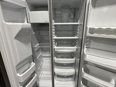 Good Condition GE Stainless Steel Side-by-Side Refrigerator