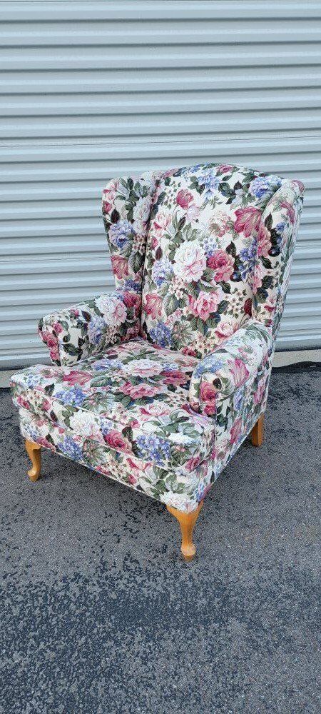 Vintage, Custom, Audrey Design Wingback Chair