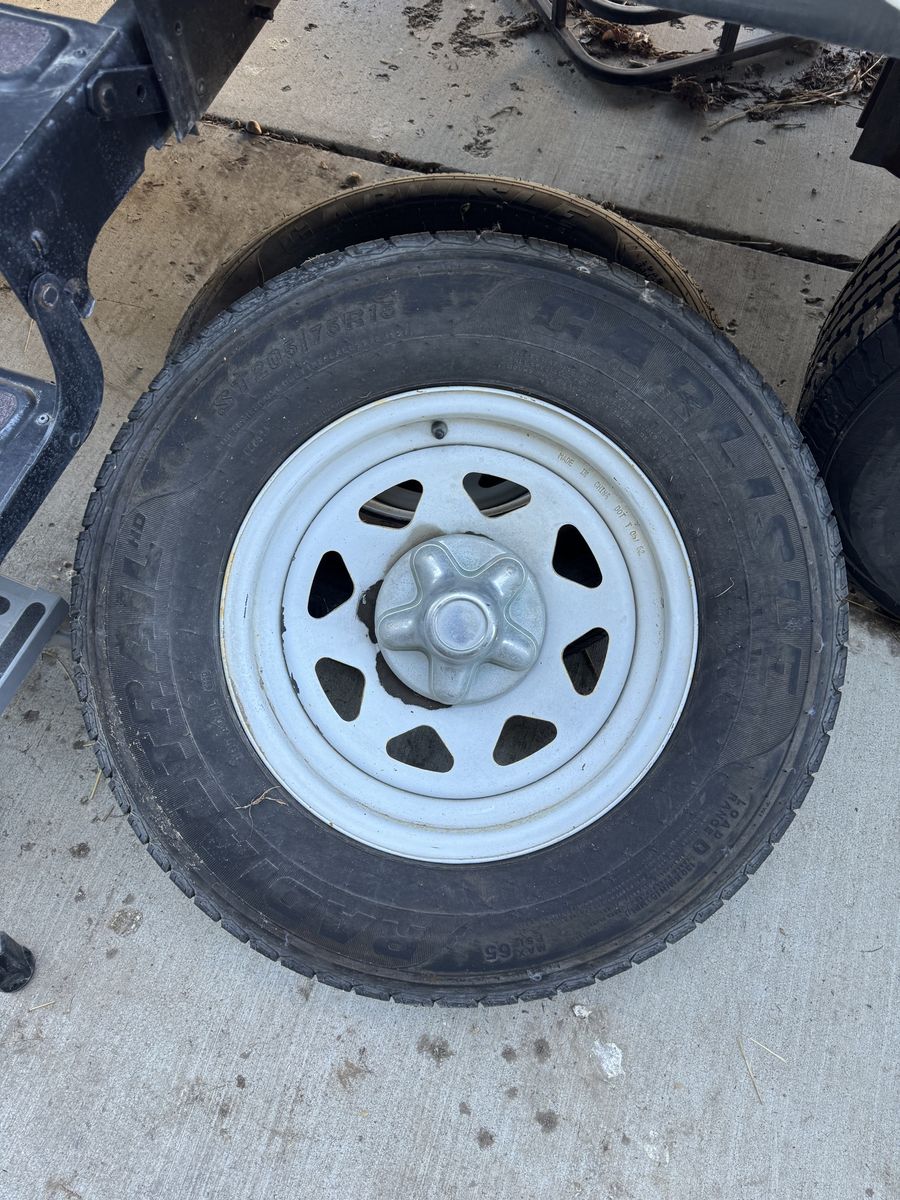 PENDING PICK UP Set Of 4 Trailer Tires & Wherls