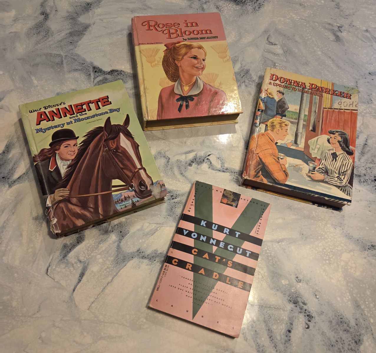 Vintage Book Lot - Walt Disney’s Annette, Louisa May Alcott, & Kurt Vonnegut