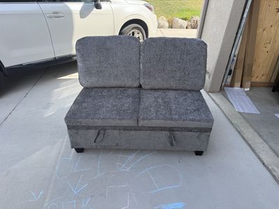 NEW Modular couch with storage grey