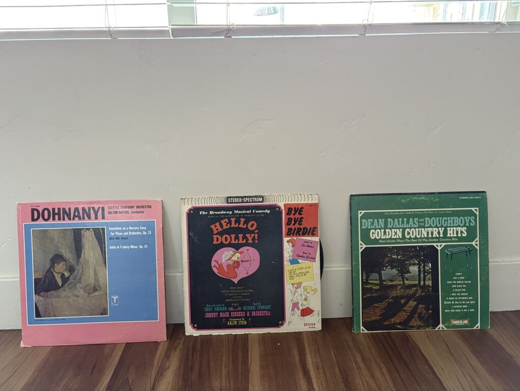 3 Vintage Vinyl Record