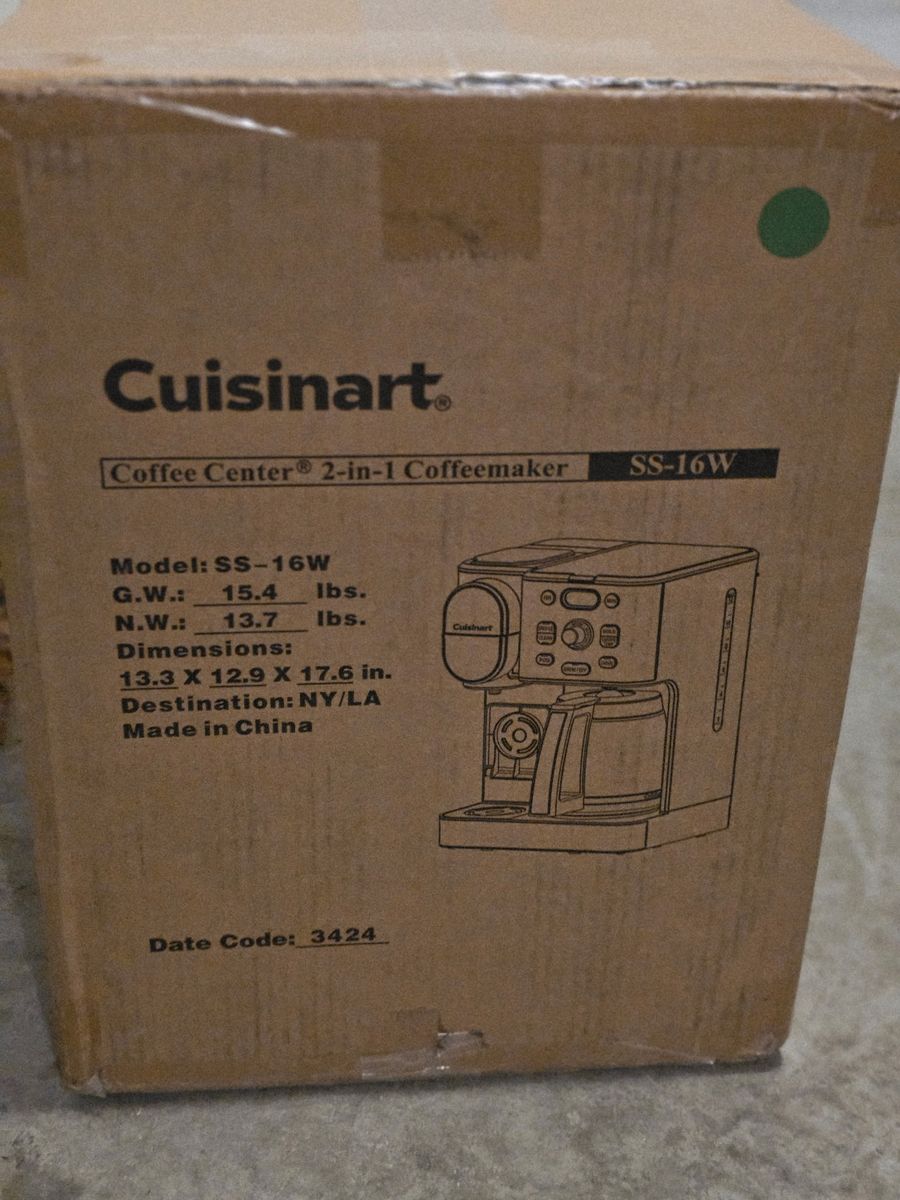 Cuisinart 2 in 1 coffee maker