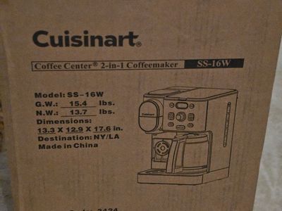 Cuisinart 2 in 1 coffee maker