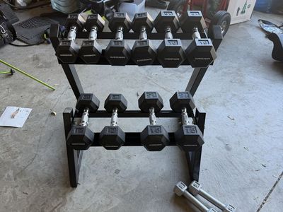 Dumbbell Rack w/ Dumbells