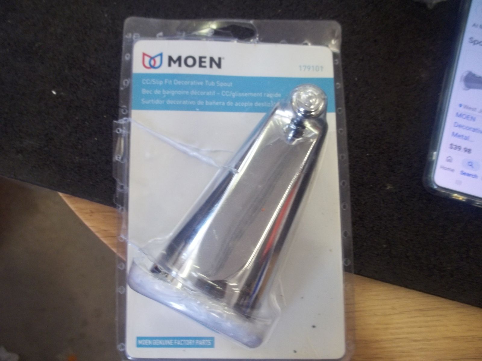 Moen Slip Fit Decorative Tub Spout 179101