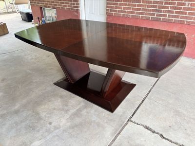 Modern Casana Espresso Wood Veneer Dining Table (Seats 6)