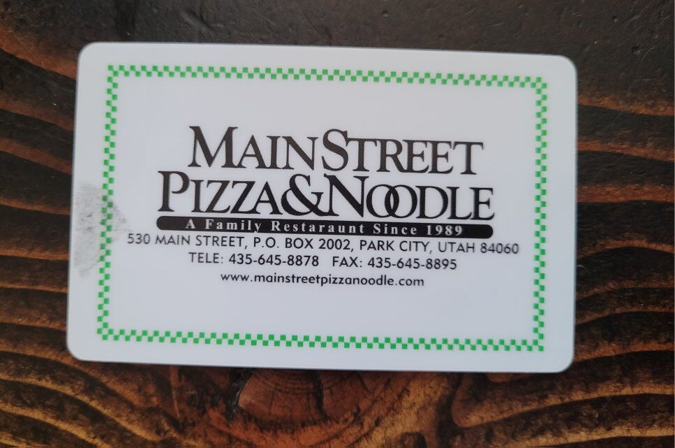 Pizza Gift Card with $153.85 for $100!!!