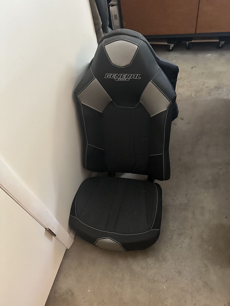 Polaris General Side-by-Side Utility Seat Black and Grey