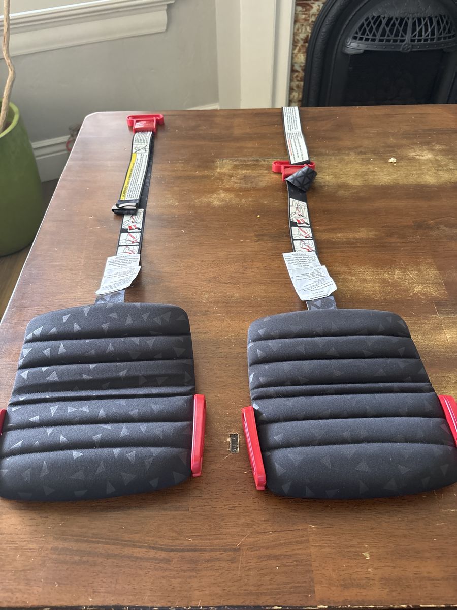Mifold hifold fit-and-fold booster seats, portable & adjustable, set of two