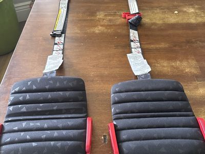Mifold hifold fit-and-fold booster seats, portable & adjustable, set of two
