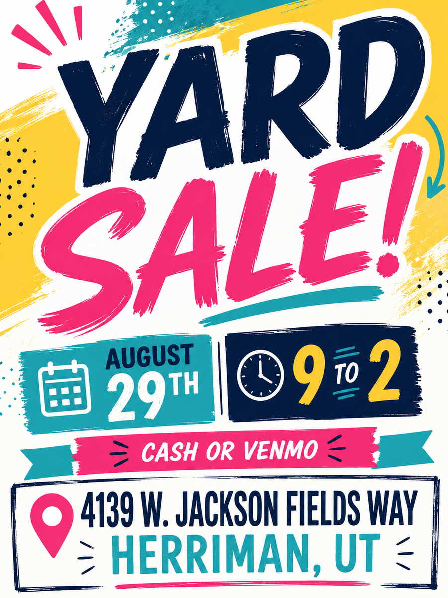 HERRIMAN YARD SALE