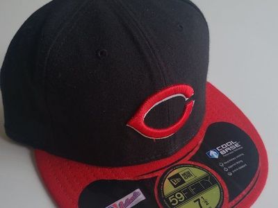 New Era 59FIFTY Cincinnati Reds Fitted Hat Size 7 1/2 Cool Base