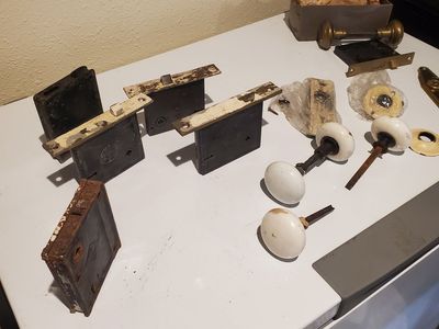 Lot of antique mortise locksets