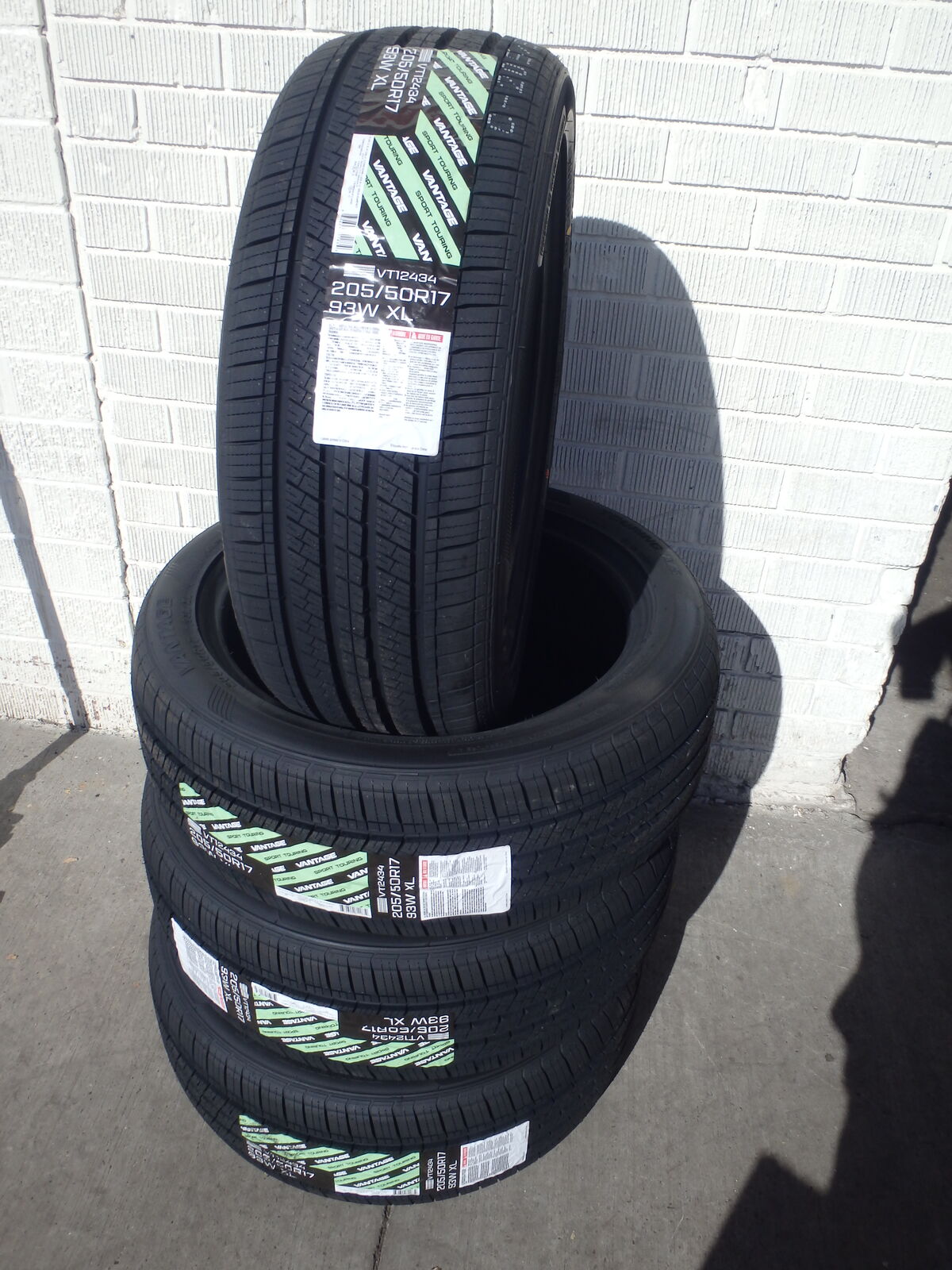 205/50R17 VANTAGE SPORT TOURING 93WLX SET OF BRAND NEW TIRES
