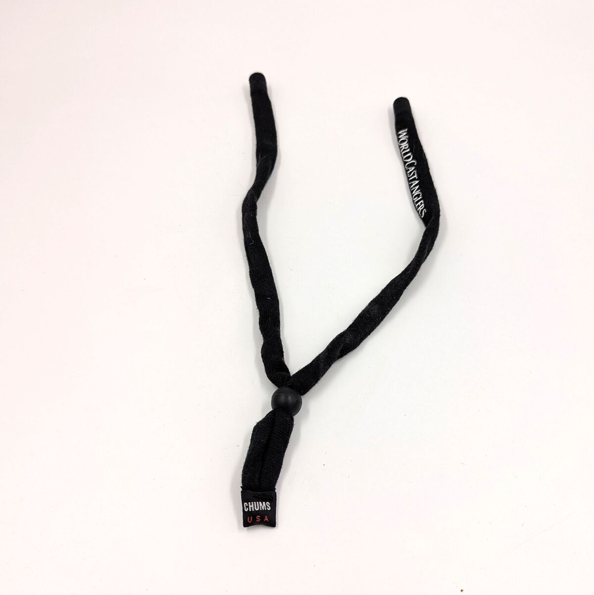 Chums World Cast Anglers Black Sun Glasses Neck Band Holder