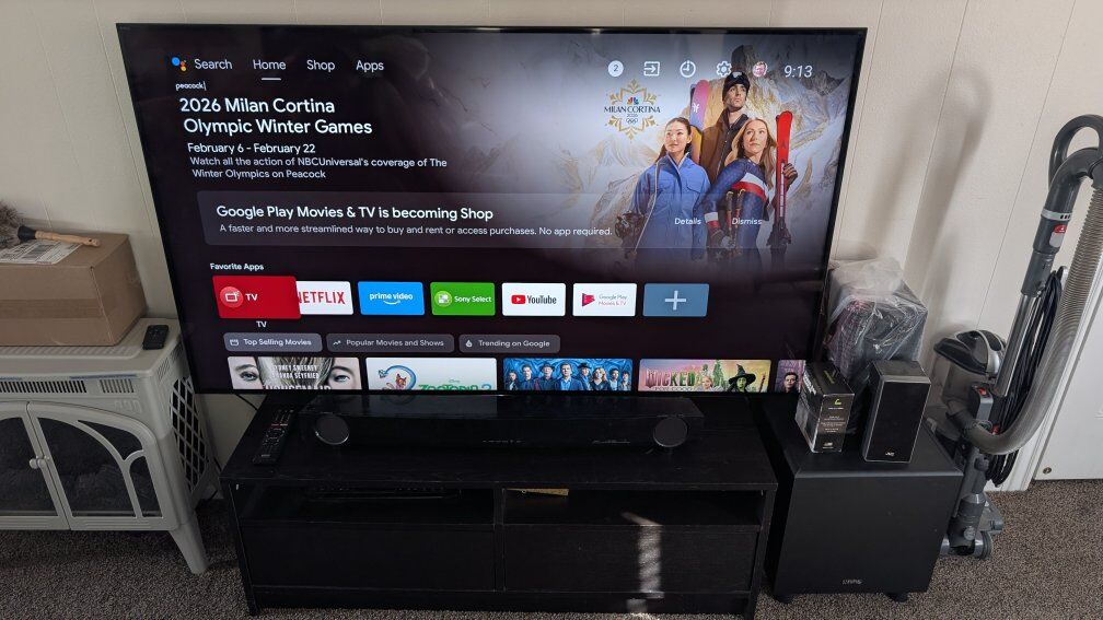 Thin Sony XBR-65X930D 65-inch 4K HDR Ultra HD