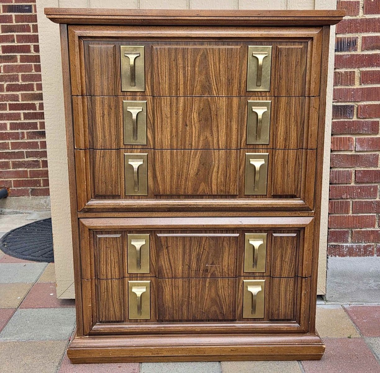 Vintage Tall 5 Drawer Dresser