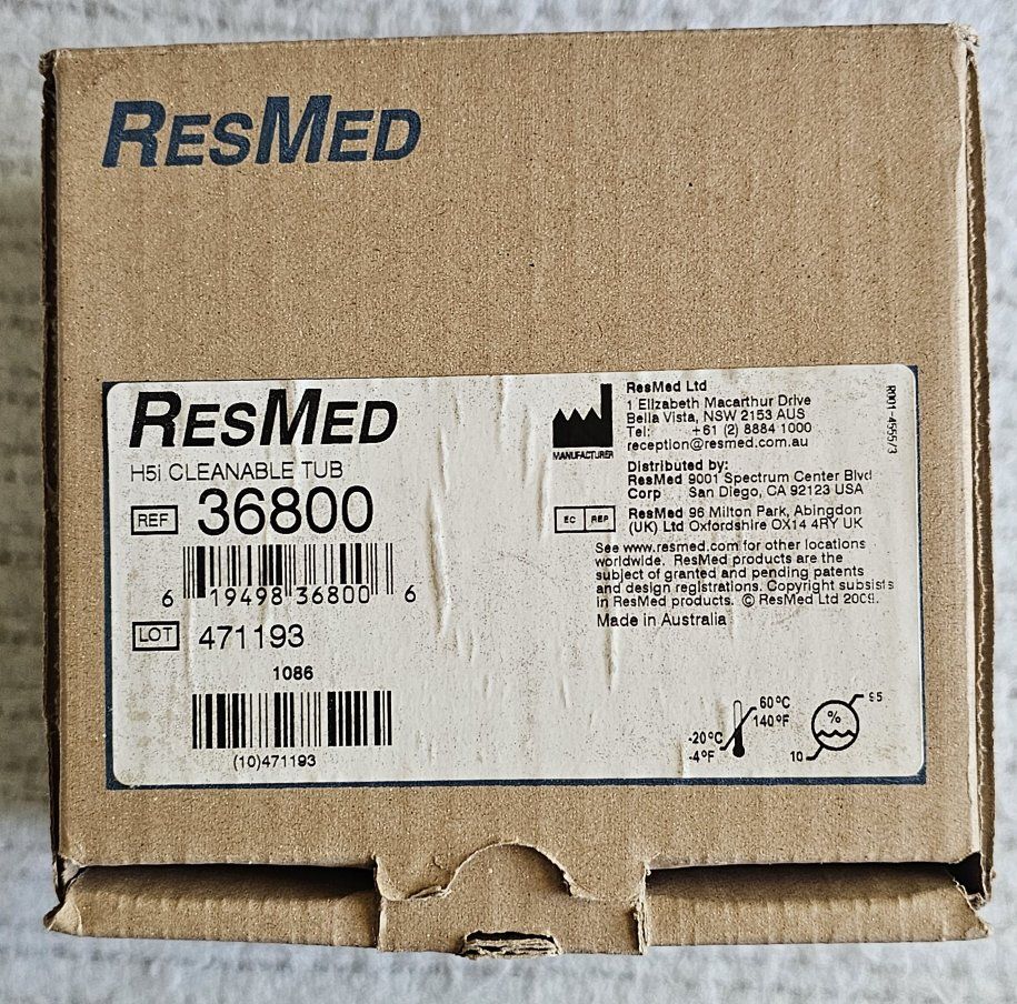 ResMed H5i Cleanable Water Tub #36800 – New Open Box