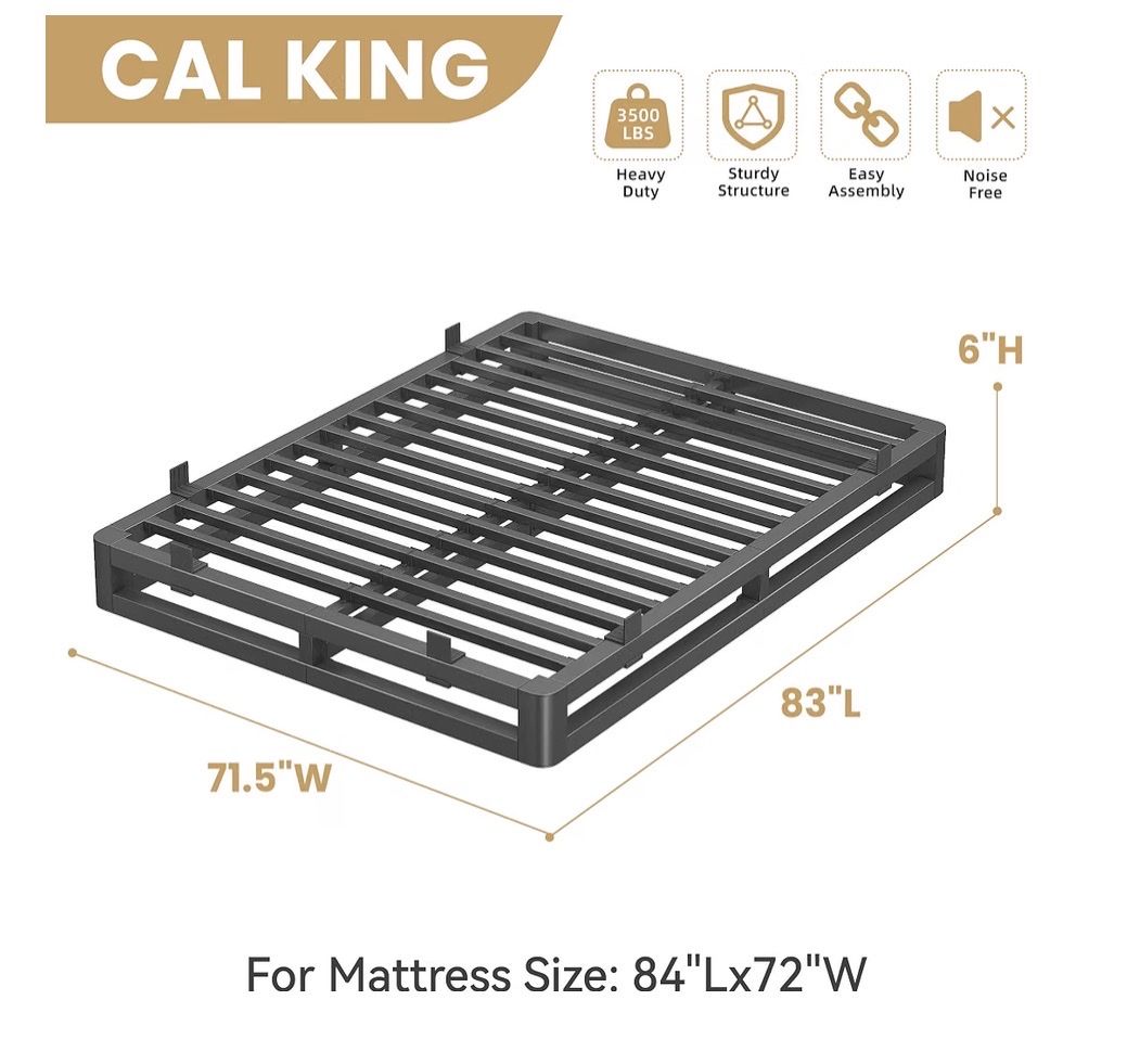 Cal King Metal Bed Frame