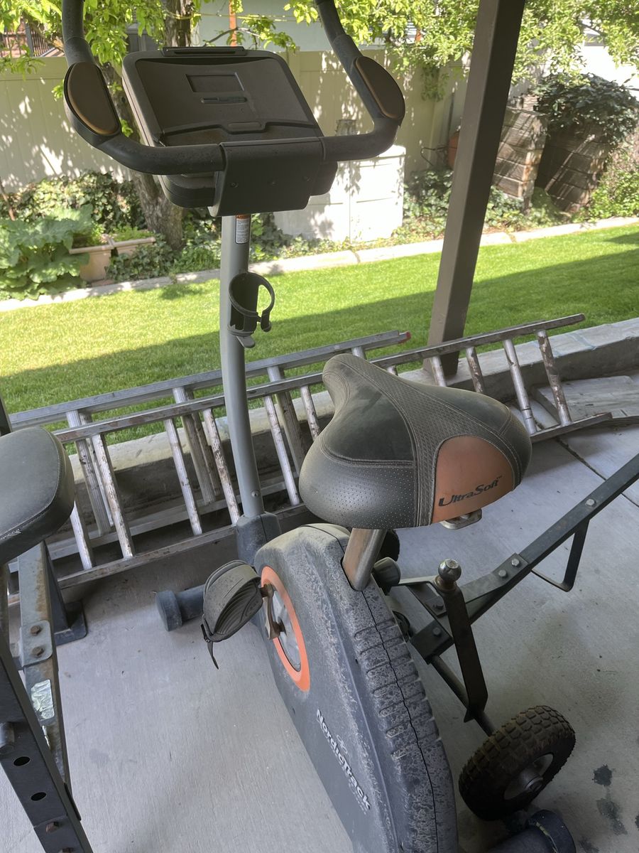 NordicTrack stationary exercise bike. $50