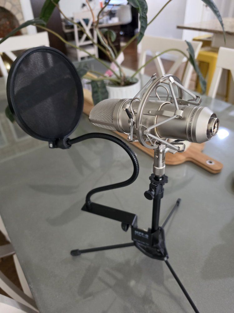 xlr condenser microphone with amp