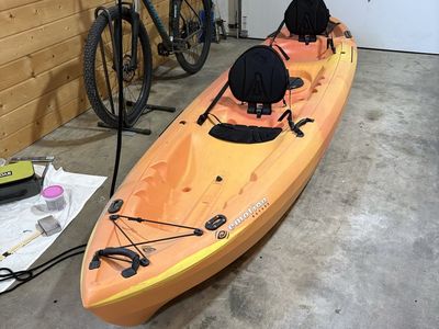 12 ft. Tandem Kayak w fishing rod holders