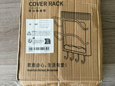 Wall-Mounted Rack for Kitchen Pot Lids - New Open Box