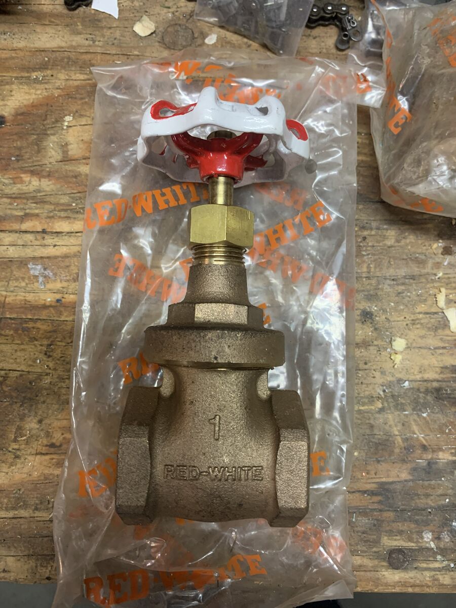 1 in. x 1 in. Brass FPT Threaded Gate Valve