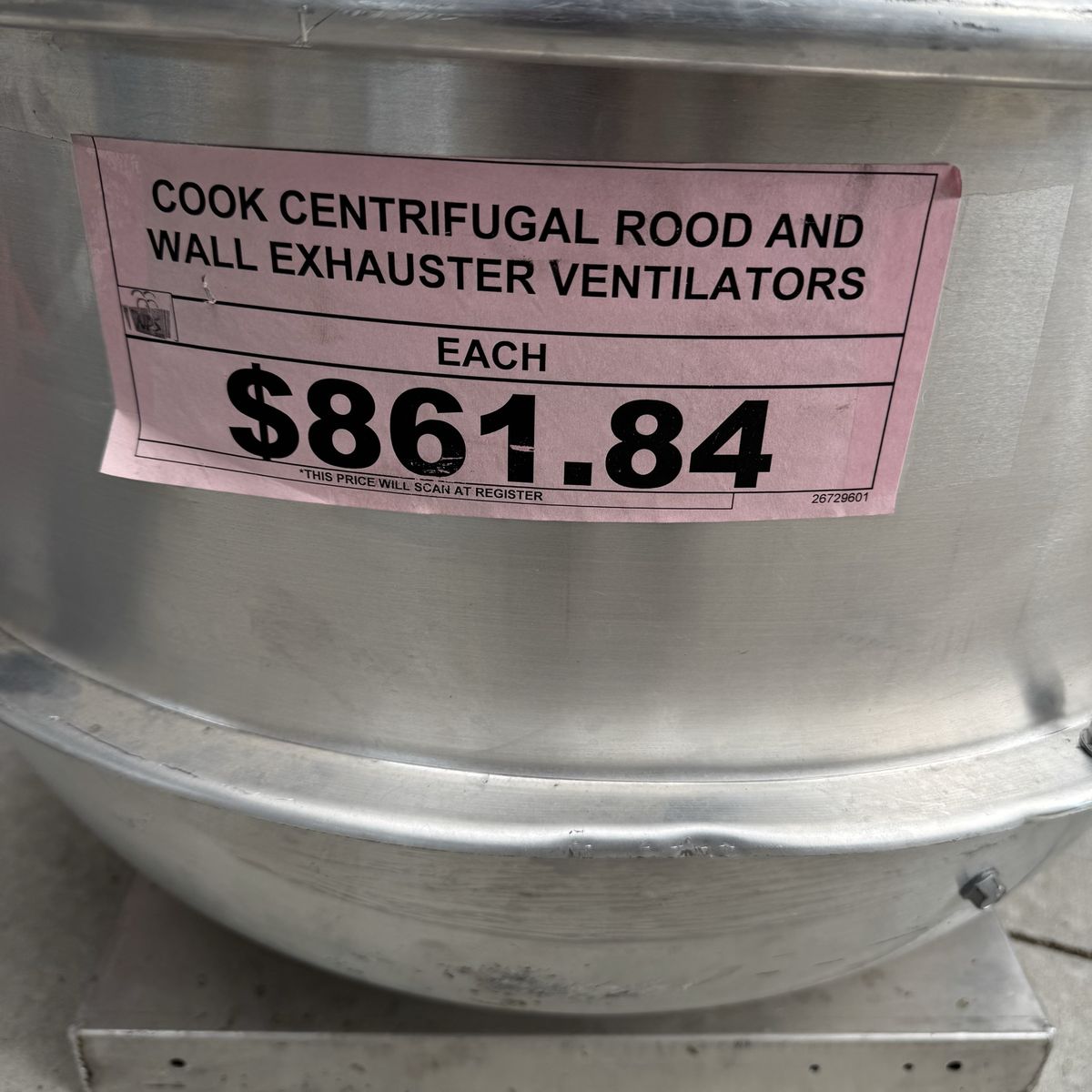 COOK Loren Cook Company 135 ACRU 135R11D Centrifugal Roof Wall Exhaust Ventilator Fan