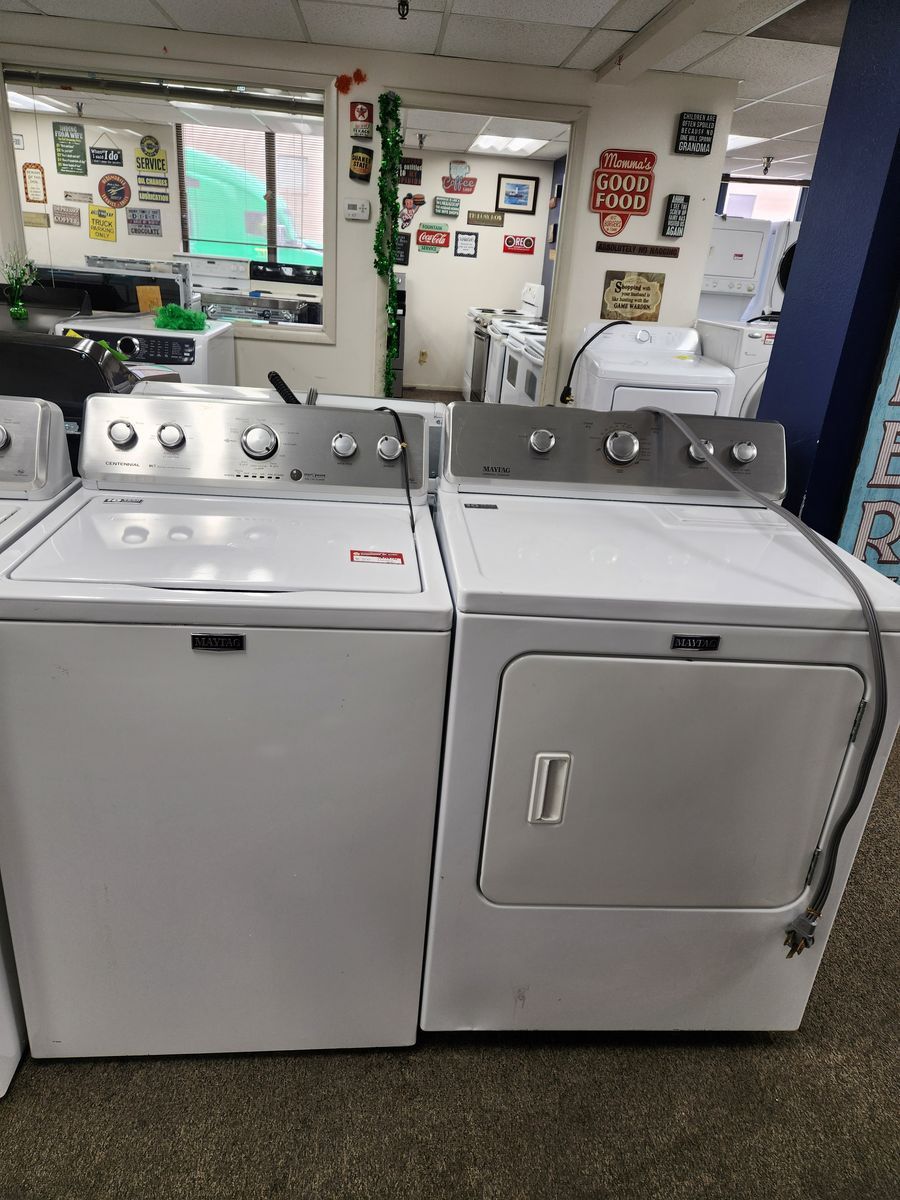 GREAT MAYTAG HE WASHER AND ELECTRIC DRYER SET! W-WARRANTY