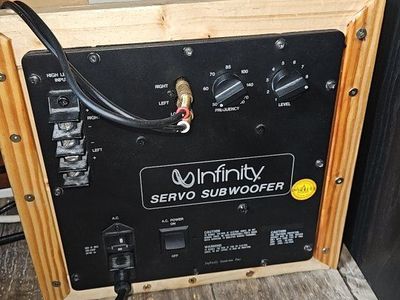 Infinity PS-10, being run off a Servo Infinity Plate Amp