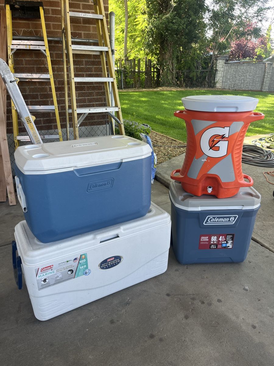 4  great coolers all for $99, will not sell separate