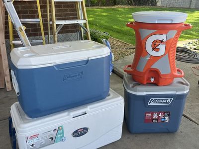 4 great coolers all for $99, will not sell separate