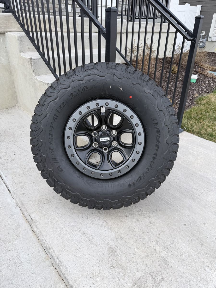 Ford F150 Raptor Rims and Tires 315/70R17 Bfg Ko2
