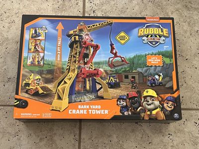 NEW: Paw Patrol Rubble Bark Yard Crane Tower