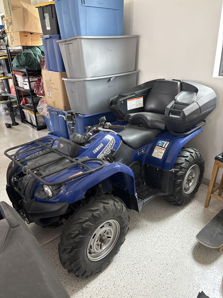 2007 Yamaha Grizzly 450 ATV + 2019 Echo EEW-14-14 ATV Trailer — Package or Separate