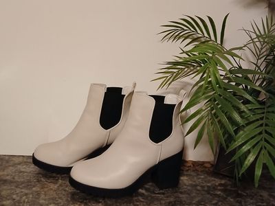 White Ankle Boots