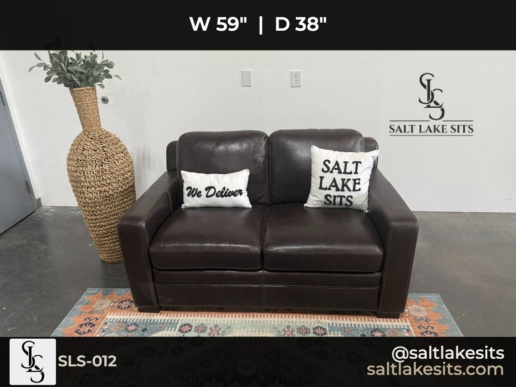 Leather Loveseat Delivery Couch Sofa