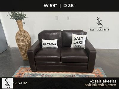 Leather Loveseat Delivery Couch Sofa