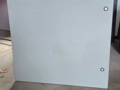 Small Gray Metal Electrical Enclosure Cabinet Box