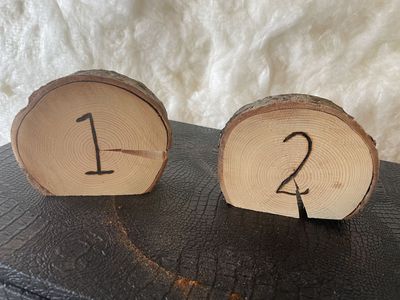 Wood Table Numbers
