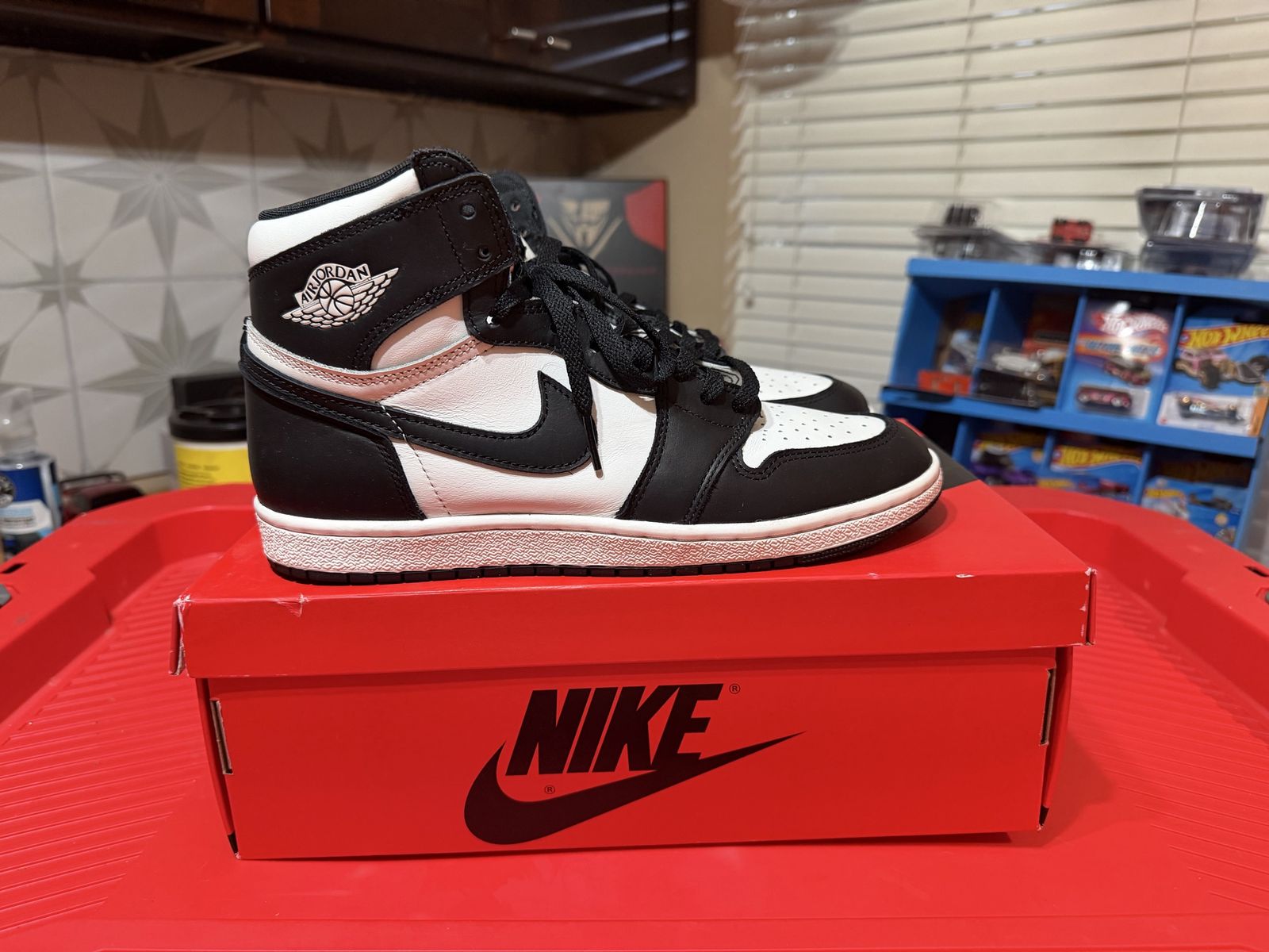 Nike Air Jordan 1 Retro High OG 'Panda' Black White Sneakers Size 9.5