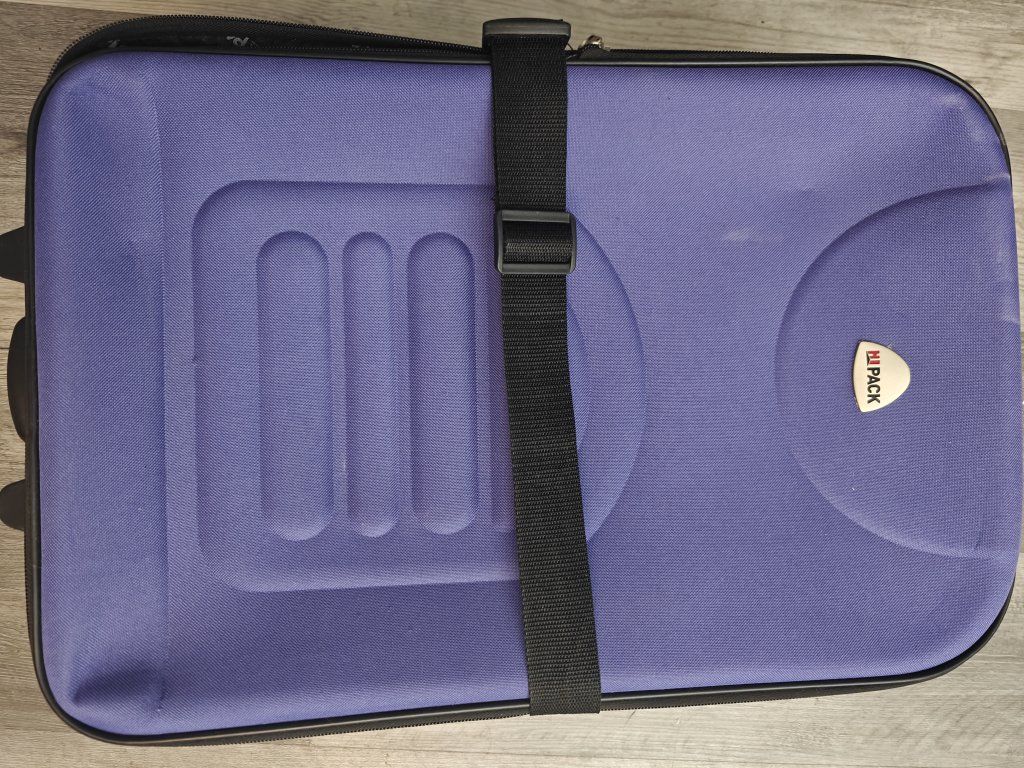 Hi Pack Purple Rolling Suitcase Luggage