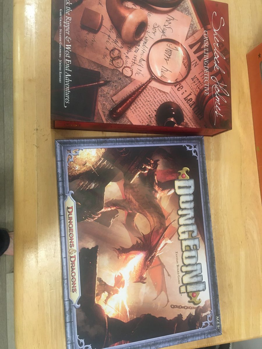 Sherlock Holmes Consulting Detective & Dungeons & Dragons Dungeon! Fantasy Board Game Bundle
